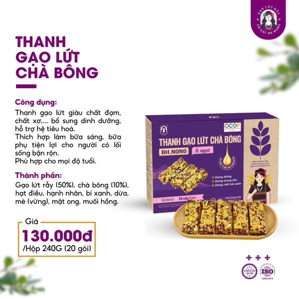 Thanh gạo lứt chà bông Bh.nong