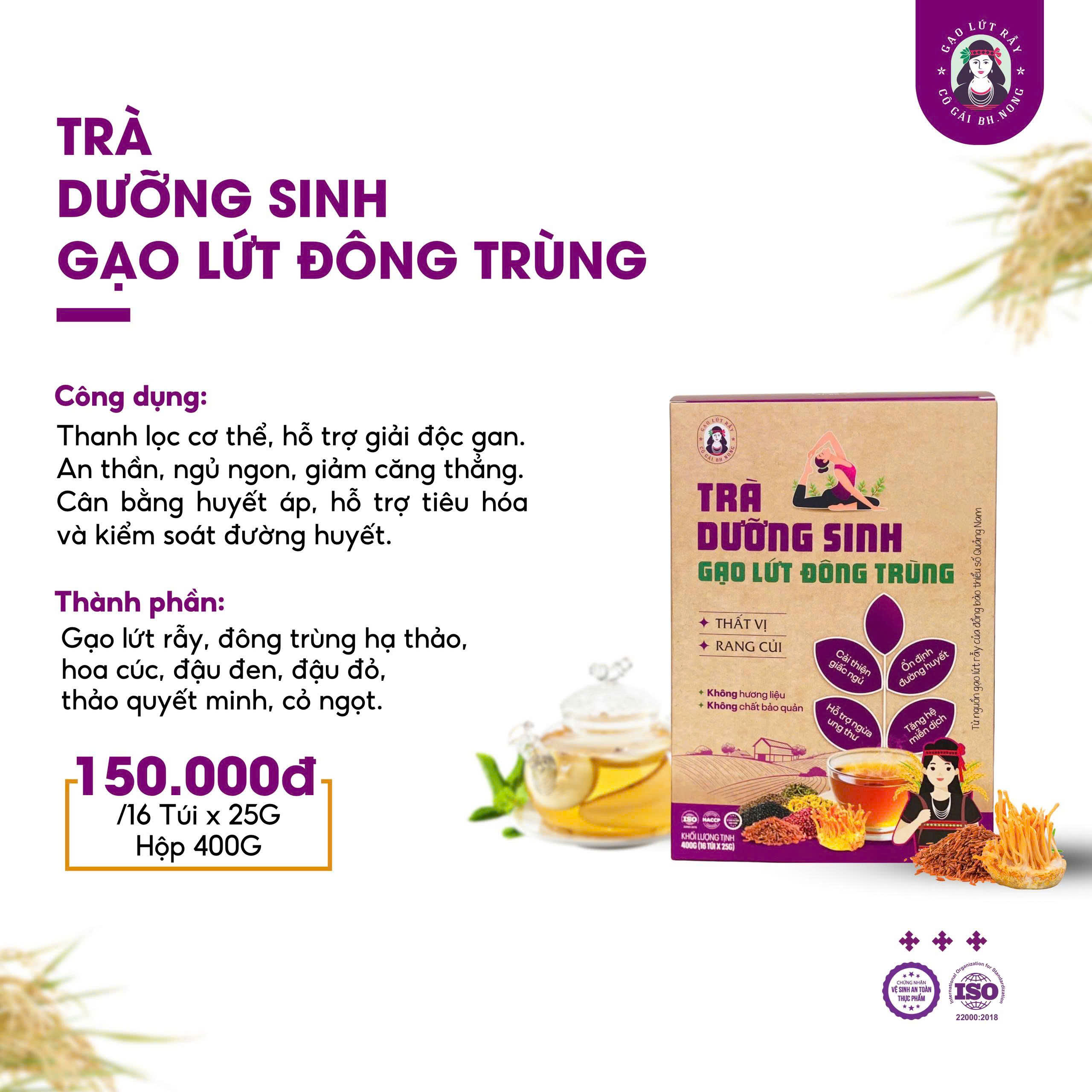 tra duong sinh gao lut dong trung