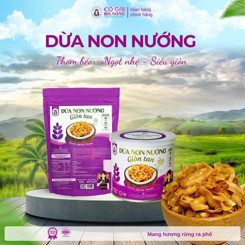Dừa non nướng giòn tan - 120gr
