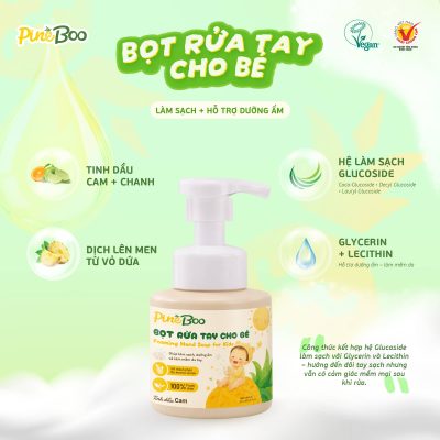 Pineboo Bọt rửa tay cho bé 300ml