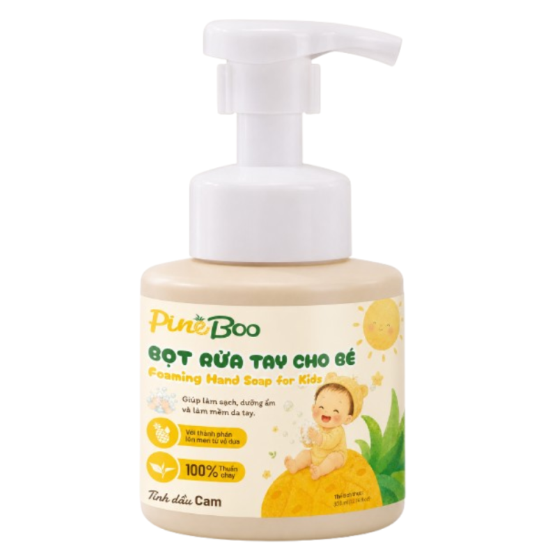 Pineboo Bọt rửa tay cho bé 300ml