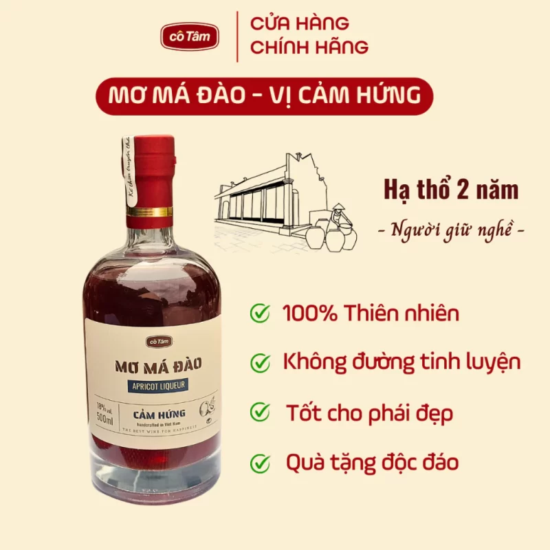 Mơ Má Đào Cô Tâm – Vị Cảm Hứng 500ml