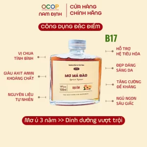 Mơ Má Đào - vị Dịu Êm - Thương hiệu Cô Tâm 100ml