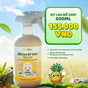 Xịt lau đồ chơi cho bé Pineboo 500ml